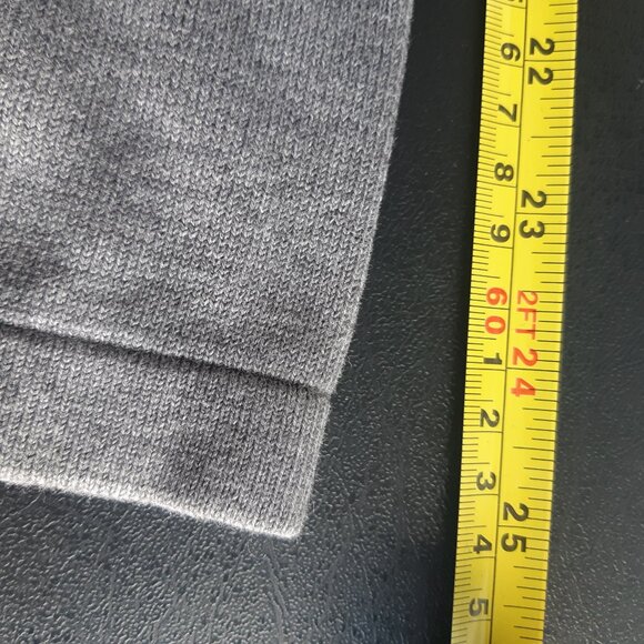 Michael Kors SZ M Quarter Zip 100% Cotton Jersey Knit Gray Men's Mock Neck Top - Picture 14 of 15